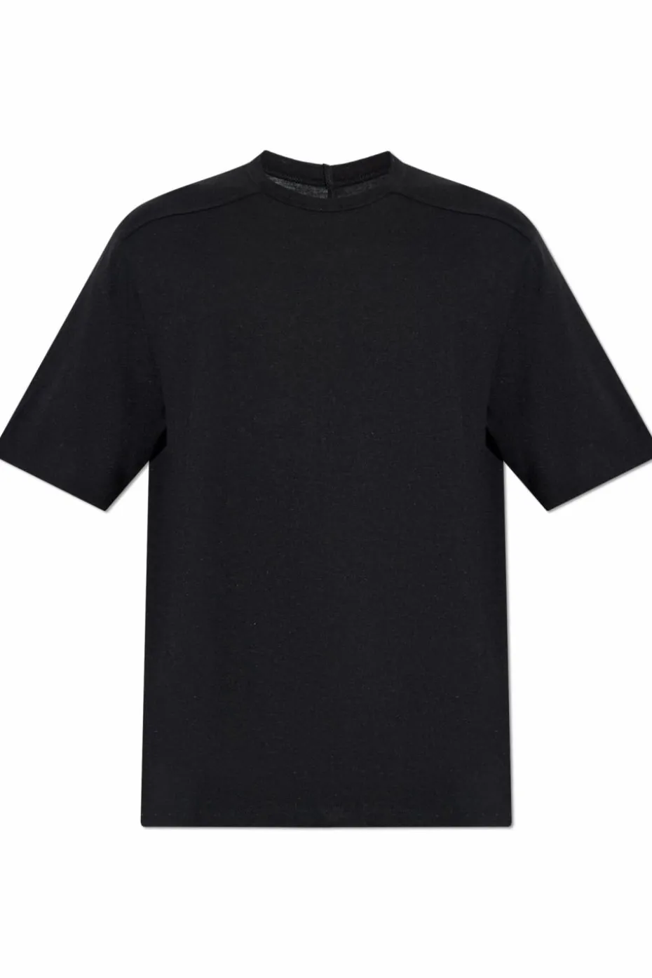 Rick Owens CZARNY T-shirt z okrągłym dekoltem