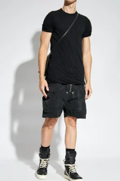 Rick Owens CZARNY T-shirt `Double`