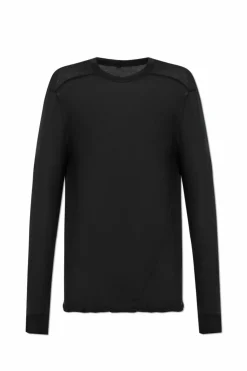 Rick Owens CZARNY T-shirt z długimi rękawami