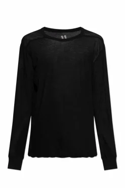 Rick Owens CZARNY T-shirt z długimi rękawami `Level LS`
