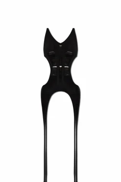Rick Owens CZARNY Wełniany top `Tanja Long`