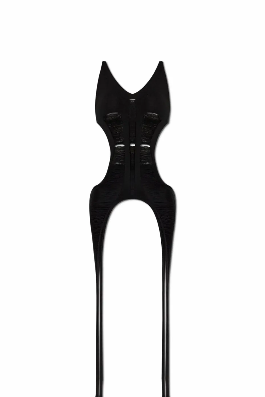 Rick Owens CZARNY Wełniany top `Tanja Long`