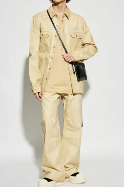 Rick Owens DRKSHDW beżowy Jeansowa koszula