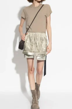 Rick Owens DRKSHDW beżowy T-shirt `Small Level T`