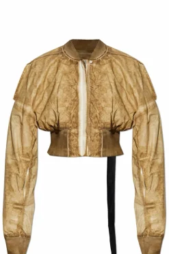 Rick Owens DRKSHDW beżowy Kurtka `Flight JKT`