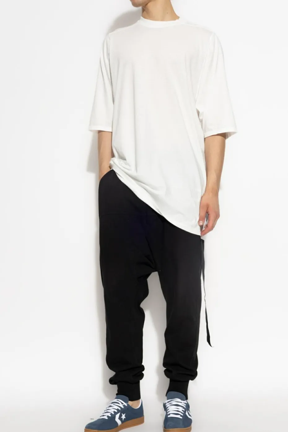 Rick Owens DRKSHDW BIAŁY T-shirt `Jumbo`
