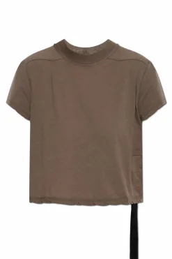 Rick Owens DRKSHDW BRĄZOWY Krótki t-shirt