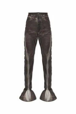 Rick Owens DRKSHDW BRĄZOWY Spodnie `Bolan Banana`