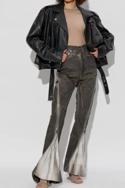 Rick Owens DRKSHDW BRĄZOWY Spodnie `Bolan Banana`