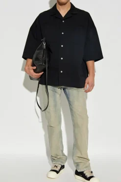 Rick Owens DRKSHDW CZARNY Koszula `Magnum`