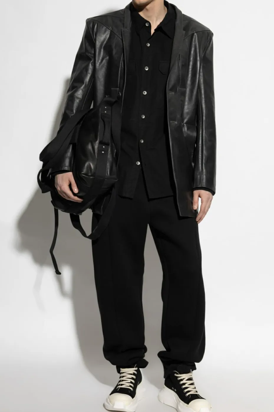 Rick Owens DRKSHDW CZARNY Koszula z kieszeniami