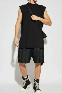 Rick Owens DRKSHDW CZARNY T-shirt `Tarp`