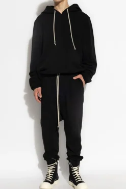 Rick Owens DRKSHDW CZARNY Spodnie `Prisoner`