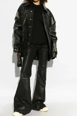 Rick Owens DRKSHDW CZARNY T-shirt `Small Level T`