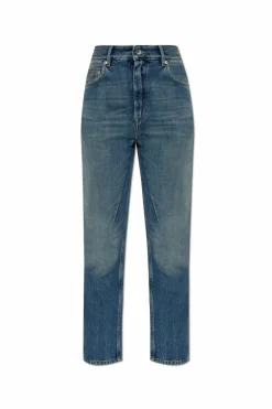Rick Owens DRKSHDW NIEBIESKI Jeansy z logo