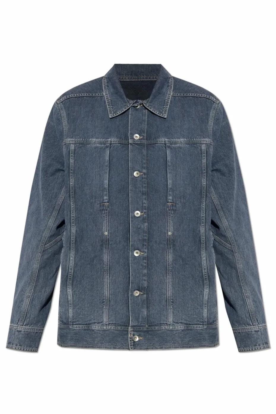 Rick Owens DRKSHDW NIEBIESKI Kurtka jeansowa `Lido`