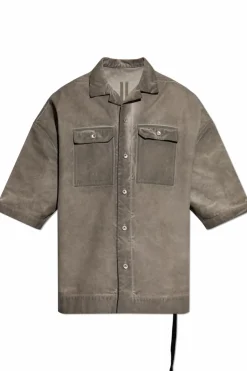 Rick Owens DRKSHDW SZARY Koszula `Magnum Tommy Shirt`