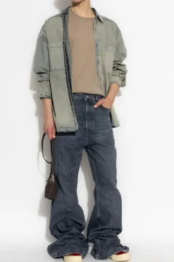Rick Owens DRKSHDW SZARY Koszula jeansowa