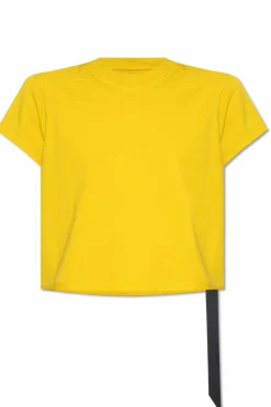 Rick Owens DRKSHDW ŻÓŁTY T-shirt `Small Level T`