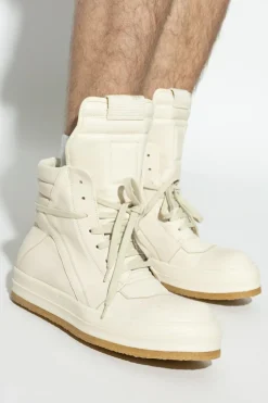 Rick Owens kremowy Buty za kostkę