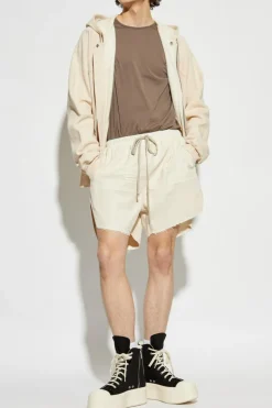 Rick Owens kremowy Szorty `Boxers`