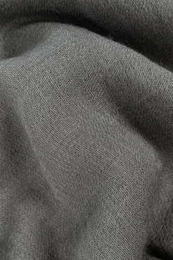 Rick Owens SZARY Szal z frędzlami