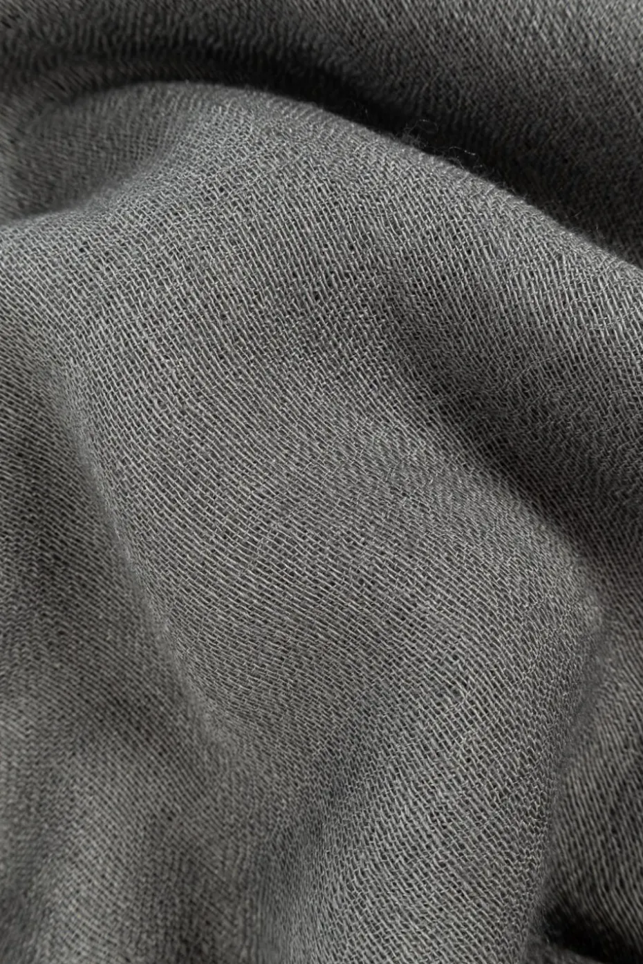 Rick Owens SZARY Szal z frędzlami
