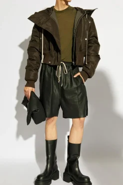 Rick Owens ZIELONY T-shirt `Level T`