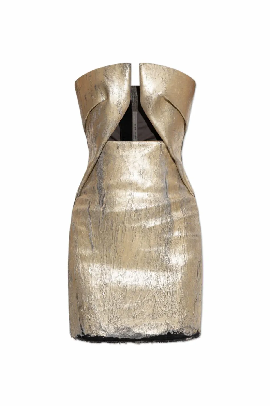 Rick Owens ZŁOTY Sukienka `Prong Mini`