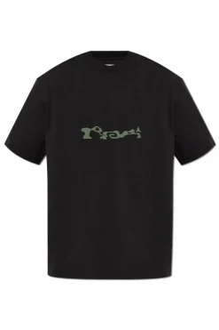 ROA CZARNY T-shirt z logo
