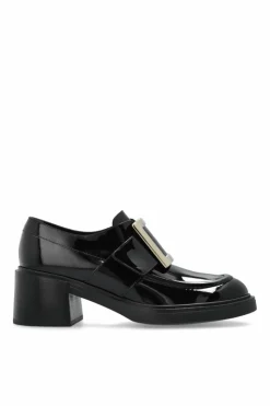 Roger Vivier CZARNY Skórzane buty ‘Viv’Rangers’
