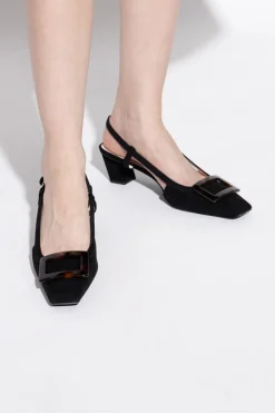 Roger Vivier CZARNY Skórzane buty `Belle`