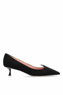 Roger Vivier CZARNY Zamszowe buty na obcasie ‘I Love Vivier’