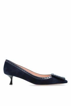 Roger Vivier GRANATOWY Buty na obcasie ‘Viv In The City’