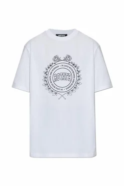 ROTATE BIAŁY T-shirt z logo