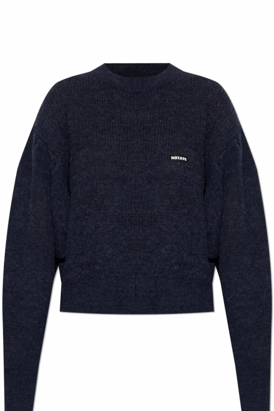 ROTATE GRANATOWY Sweter z logo