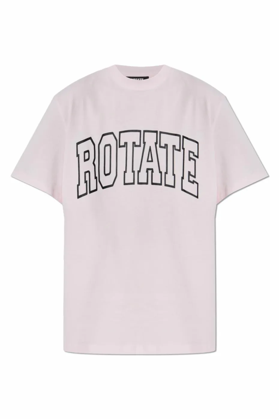 ROTATE RÓŻOWY T-shirt z logo