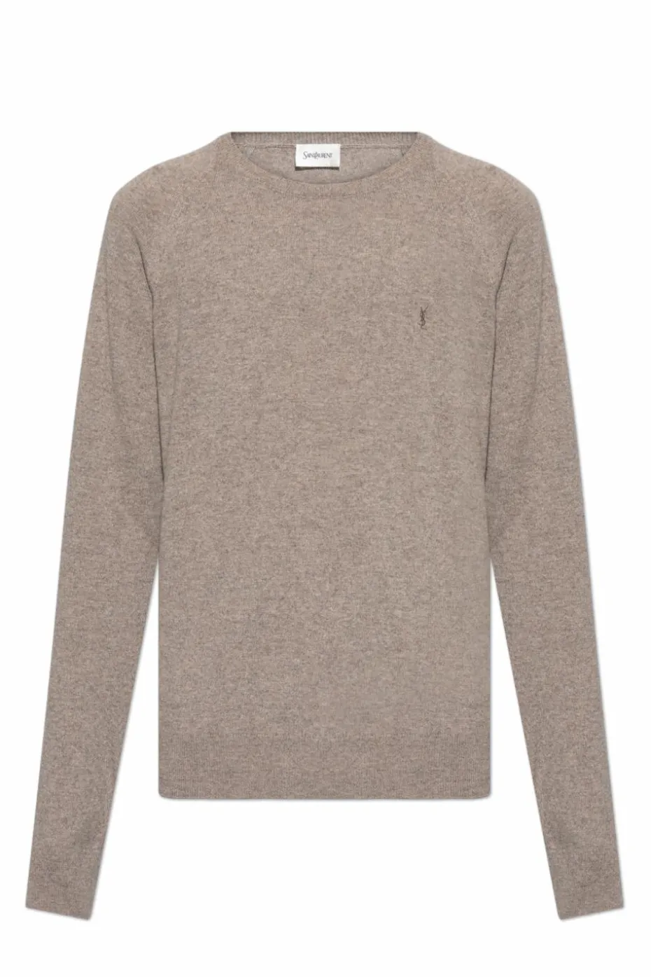 Saint Laurent beżowy Kaszmirowy sweter