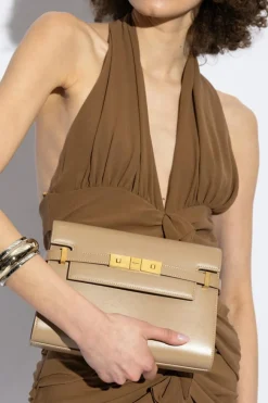 Saint Laurent beżowy Torba na ramię ‘Manhattan Small’