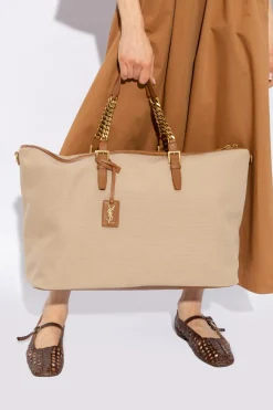 Saint Laurent beżowy Torba podręczna