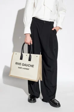 Saint Laurent beżowy Torba ‘Rive Gauche’ typu ‘shopper’