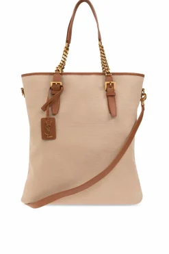 Saint Laurent beżowy Torba ‘Laurent’ typu ‘shopper’
