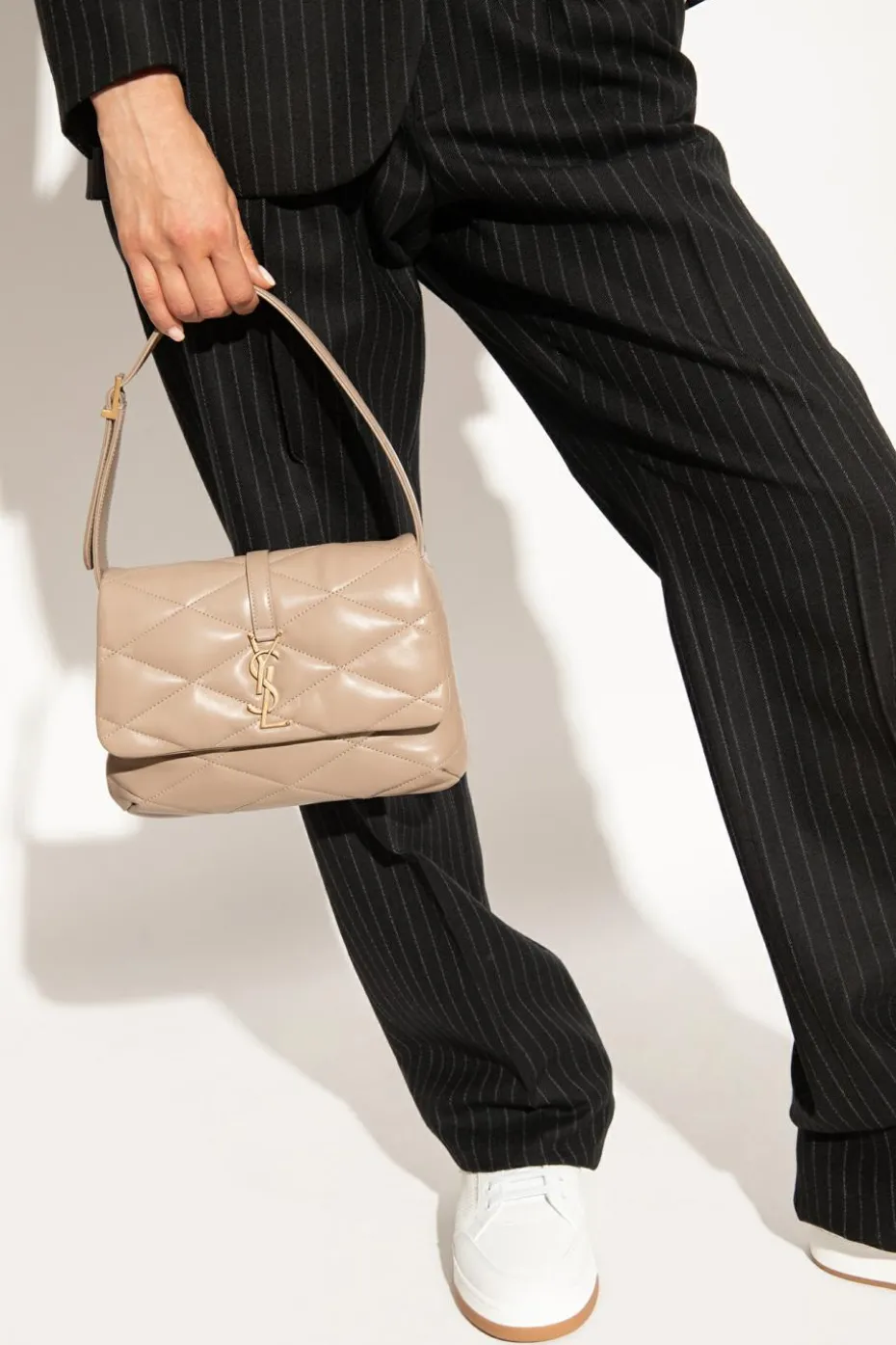 Saint Laurent beżowy Torba na ramię ‘Le 5 a 7’