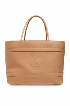 Saint Laurent beżowy Torba `Rive Gauche` typu `shopper`