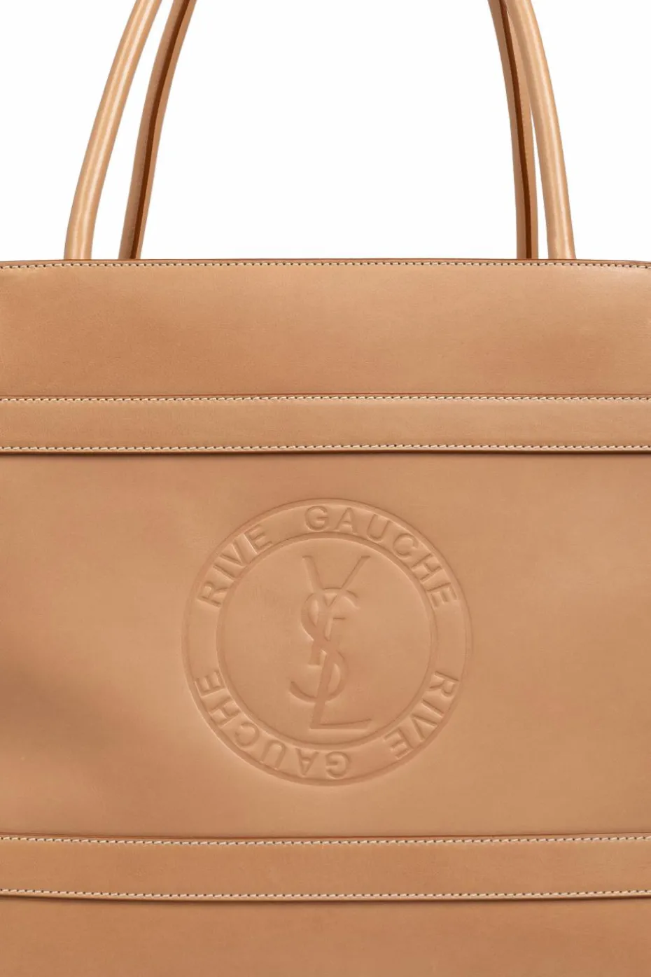 Saint Laurent beżowy Torba `Rive Gauche` typu `shopper`