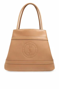 Saint Laurent beżowy Torba `Rive Gauche` typu `shopper`