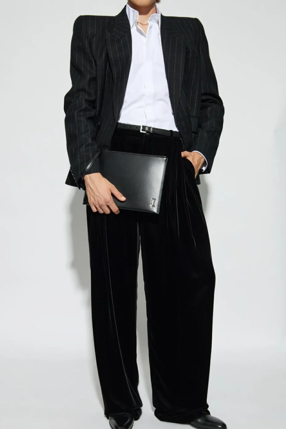 Saint Laurent BIAŁY Bawełniana koszula
