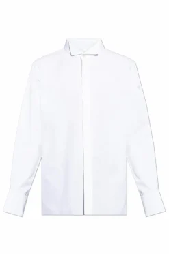 Saint Laurent BIAŁY Bawełniana koszula