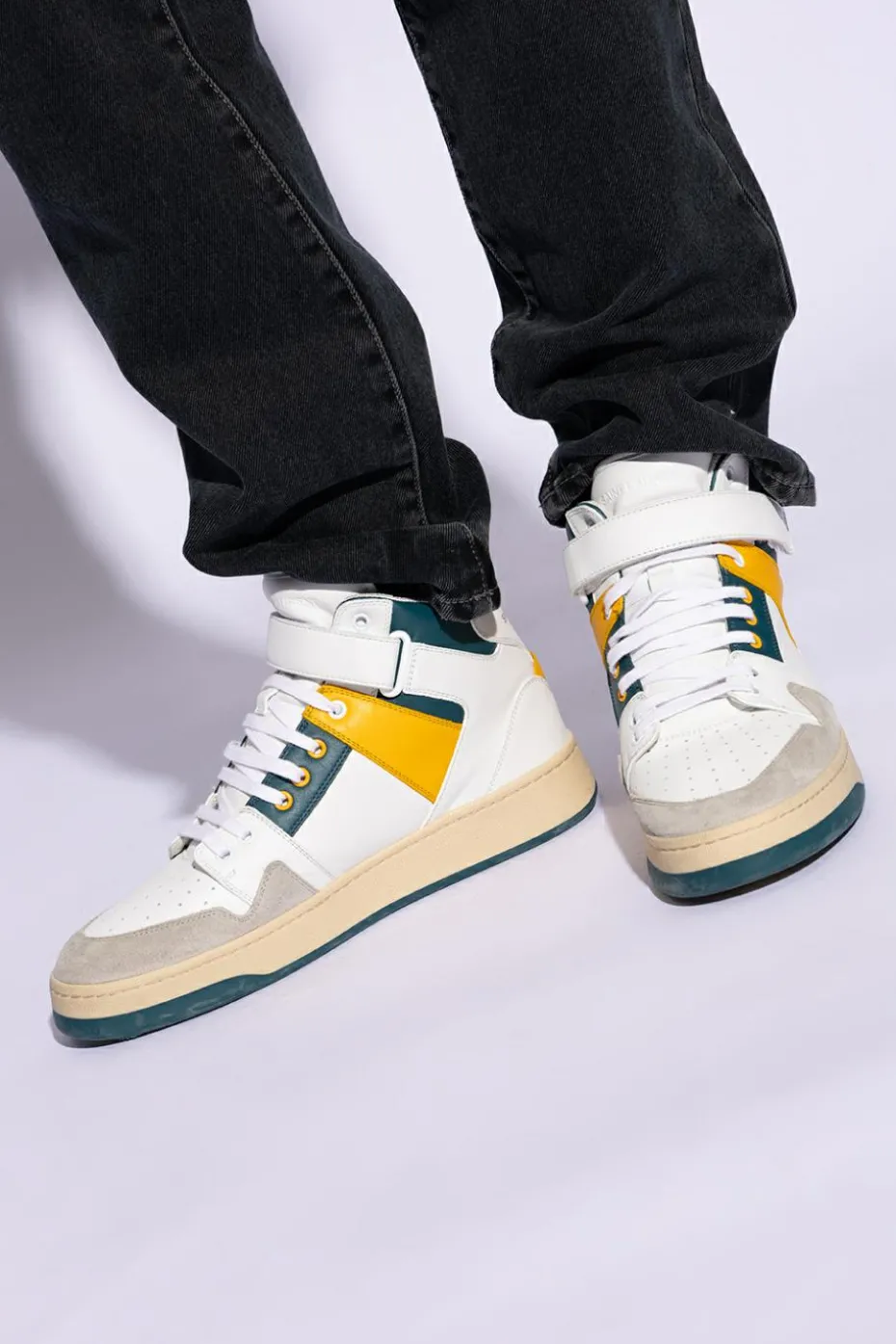 Saint Laurent BIAŁY Buty sportowe za kostkę