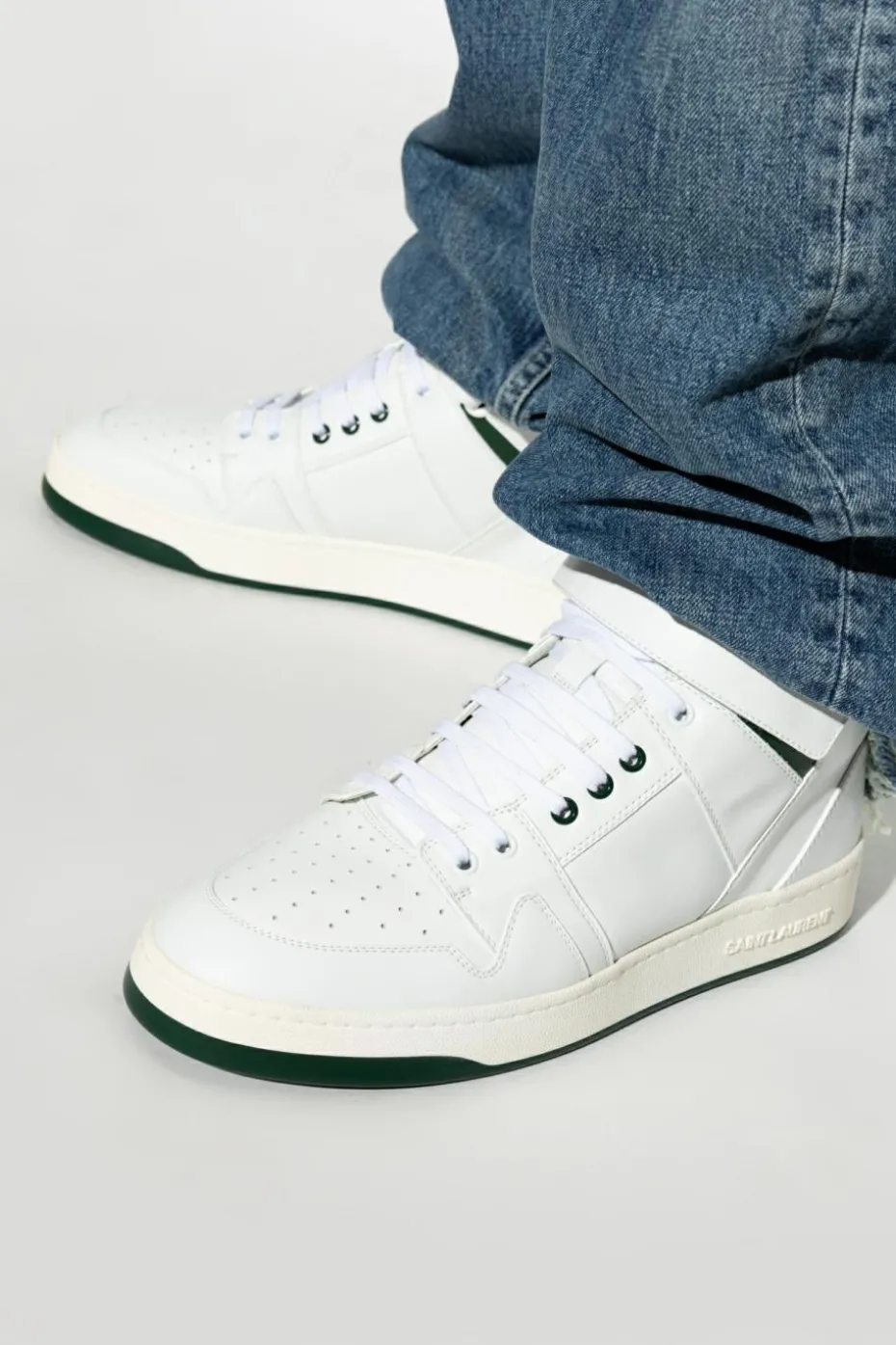 Saint Laurent BIAŁY Buty sportowe za kostkę `Lax`